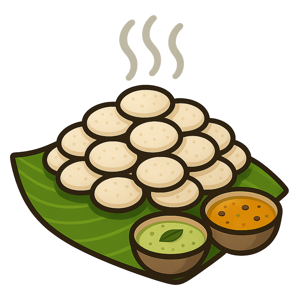 Mini Idly in Hot Sambar